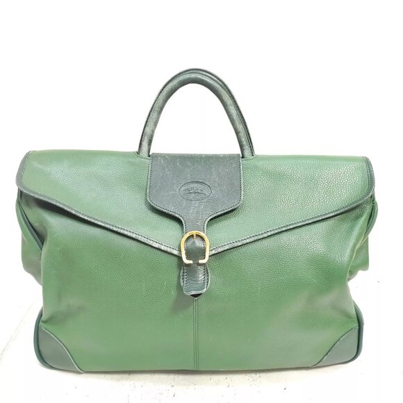 Longchamp Handbags - LONG CHAMP Hand Bag Green Leather 3654452